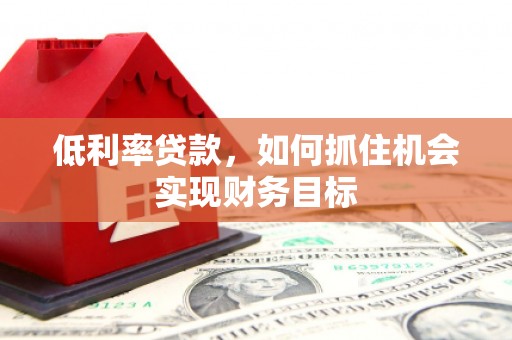 秀水低利率贷款，如何抓住机会实现财务目标