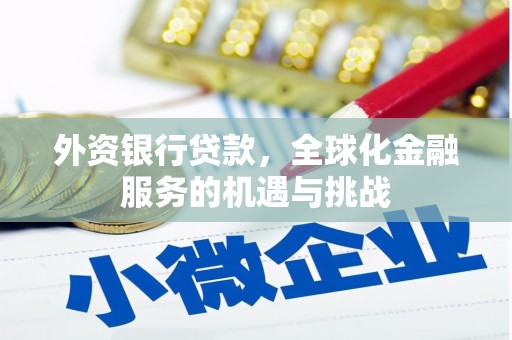 秀水外资银行贷款，全球化金融服务的机遇与挑战
