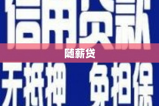 秀水随薪贷