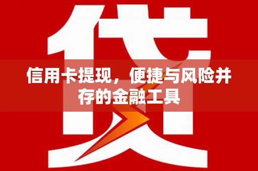 秀水信用卡提现，便捷与风险并存的金融工具