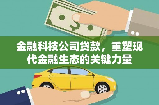 秀水金融科技公司贷款，重塑现代金融生态的关键力量