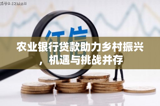 秀水农业银行贷款助力乡村振兴，机遇与挑战并存