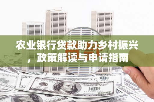 秀水农业银行贷款助力乡村振兴，政策解读与申请指南