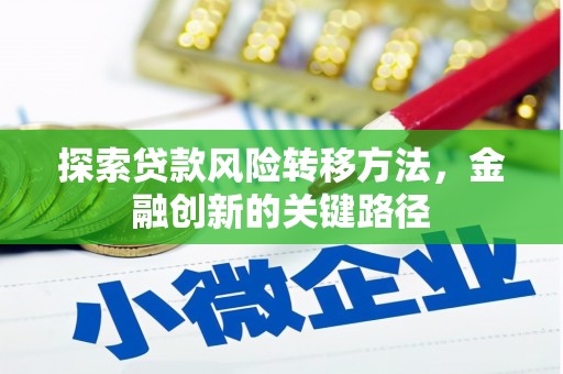 秀水探索贷款风险转移方法，金融创新的关键路径